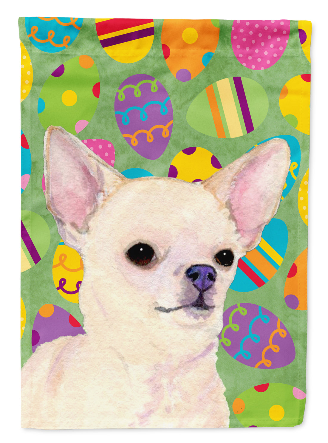 Chihuahua Easter Eggtravaganza Flag Garden Size
