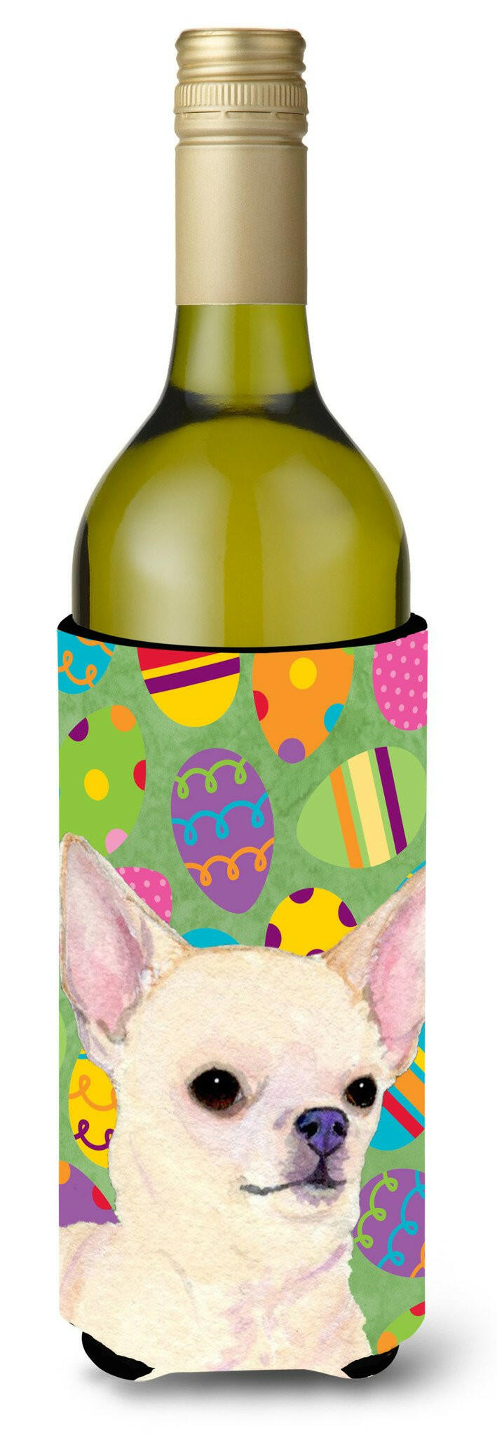 Chihuahua Easter Eggtravaganza Wine Bottle Beverage Insulator Beverage Insulator Hugger SS4817LITERK by Caroline&#39;s Treasures