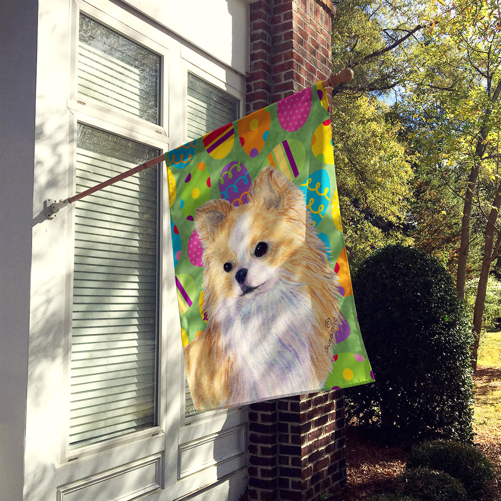 Chihuahua Easter Eggtravaganza Flag Canvas House Size