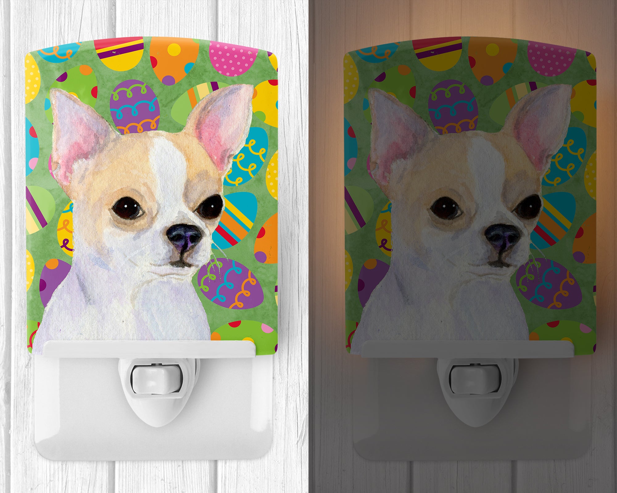 Chihuahua Easter Eggtravaganza Ceramic Night Light SS4819CNL - the-store.com