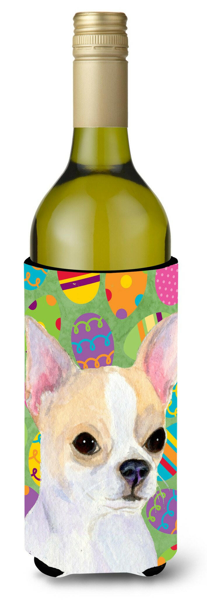 Chihuahua Easter Eggtravaganza Wine Bottle Beverage Insulator Beverage Insulator Hugger SS4819LITERK by Caroline's Treasures