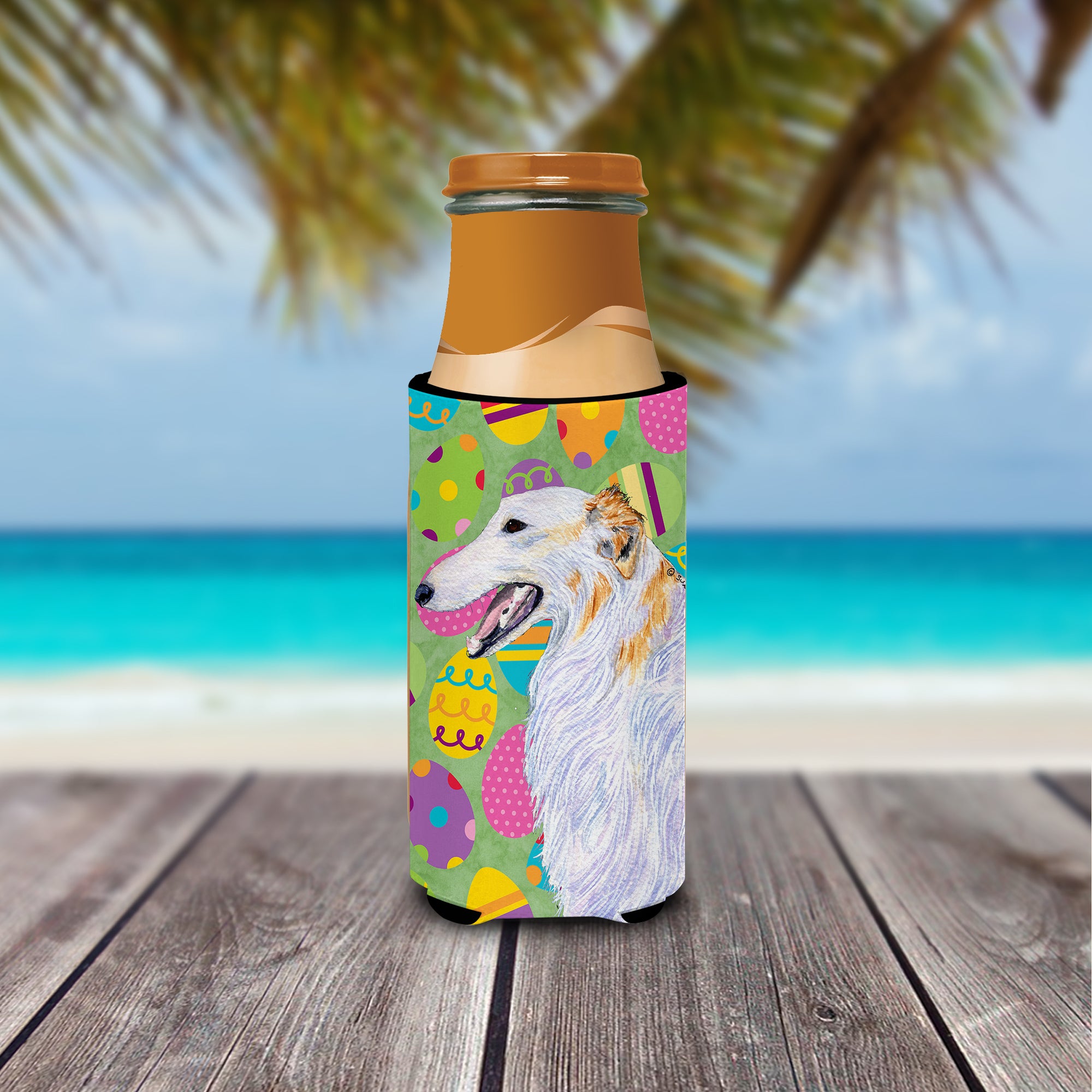 Borzoi Easter Eggtravaganza Ultra Beverage Insulators for slim cans SS4820MUK.