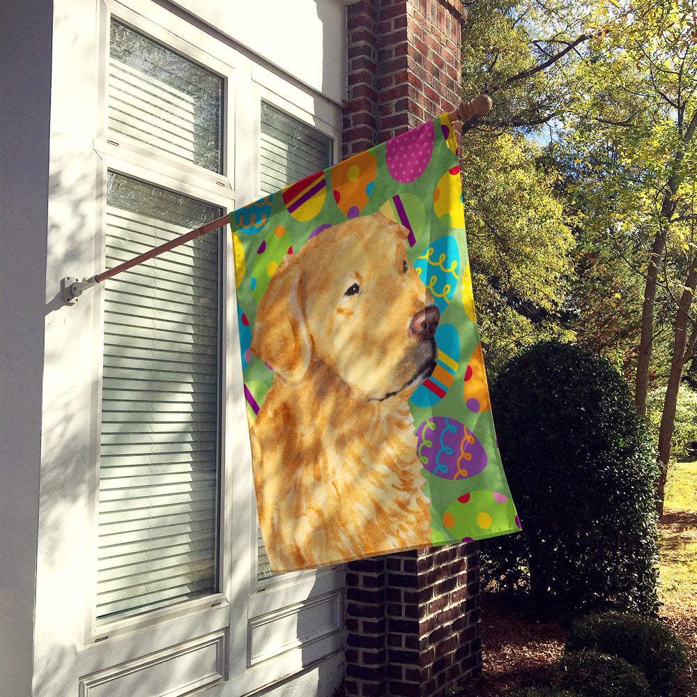 Golden Retriever Easter Eggtravaganza Flag Canvas House Size  the-store.com.