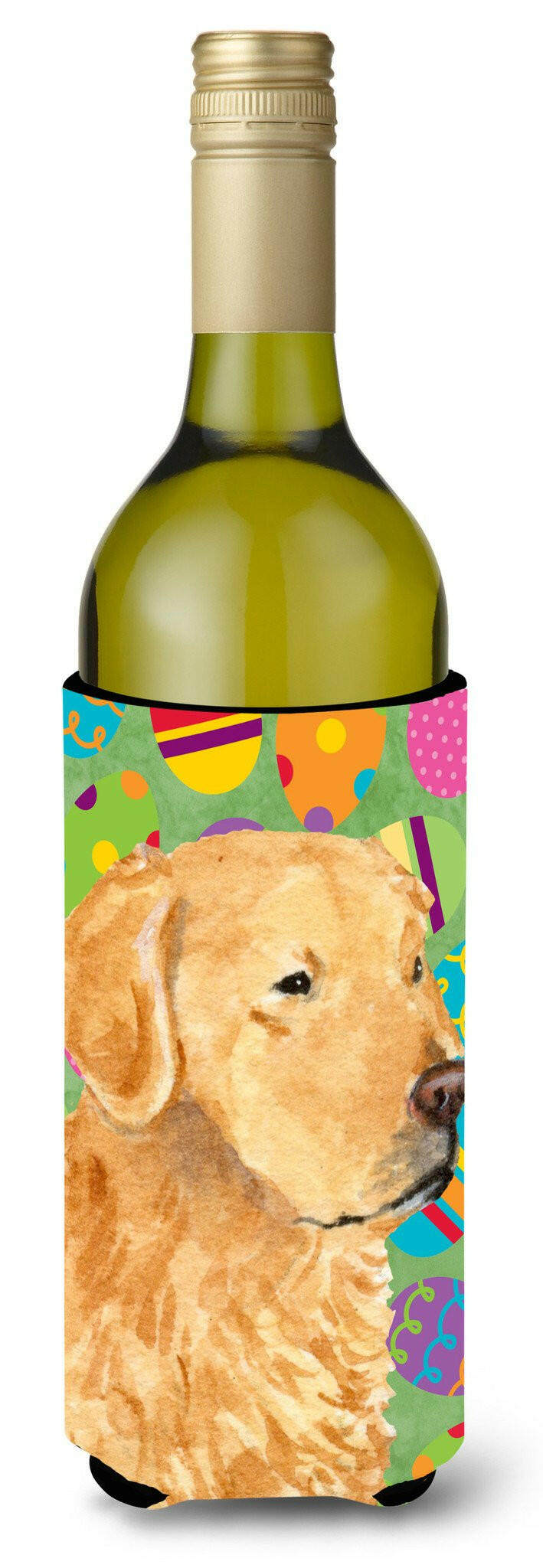Golden Retriever Easter Eggtravaganza Wine Bottle Beverage Insulator Beverage Insulator Hugger by Caroline&#39;s Treasures