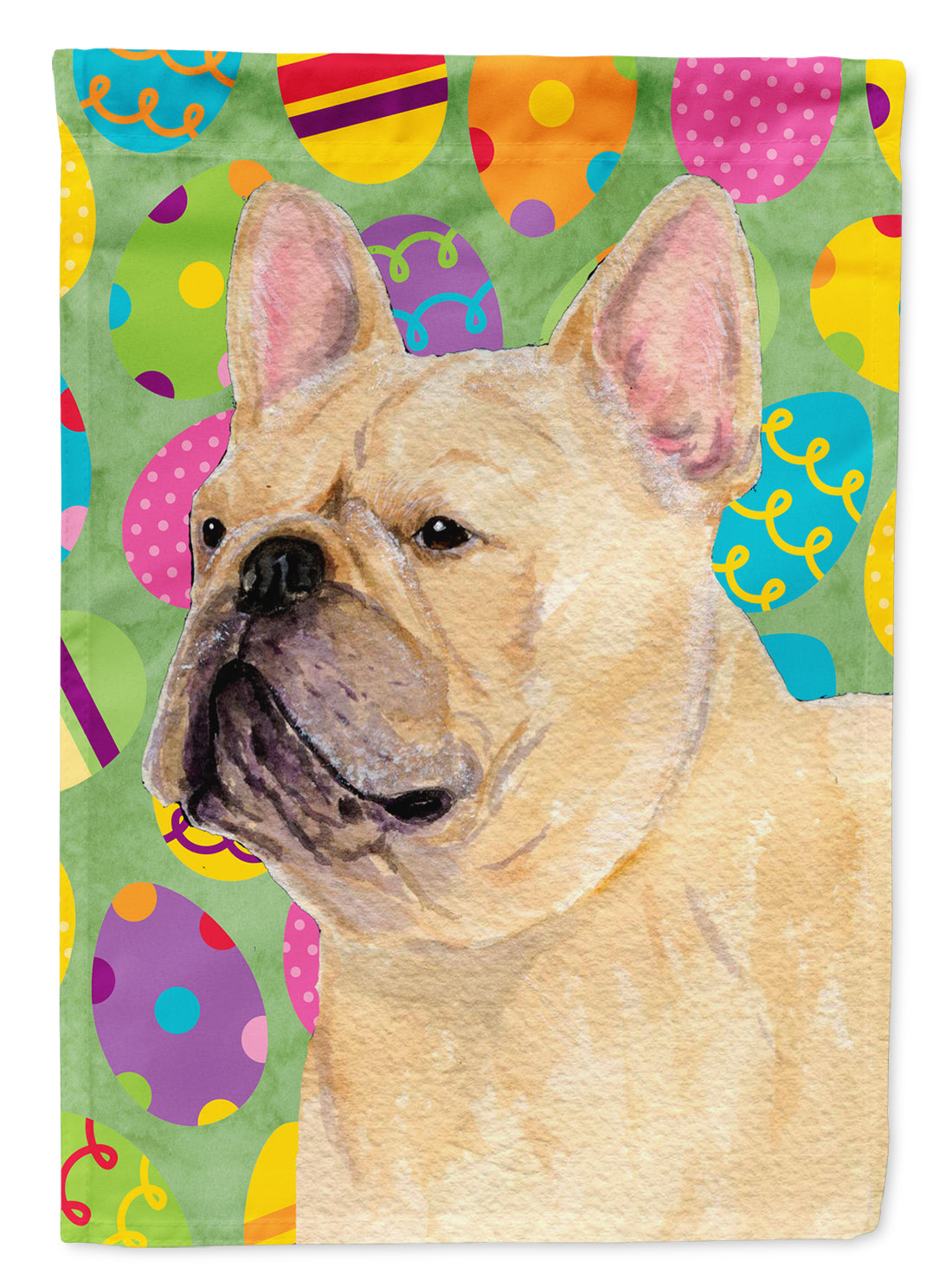 French Bulldog Easter Eggtravaganza Flag Garden Size  the-store.com.
