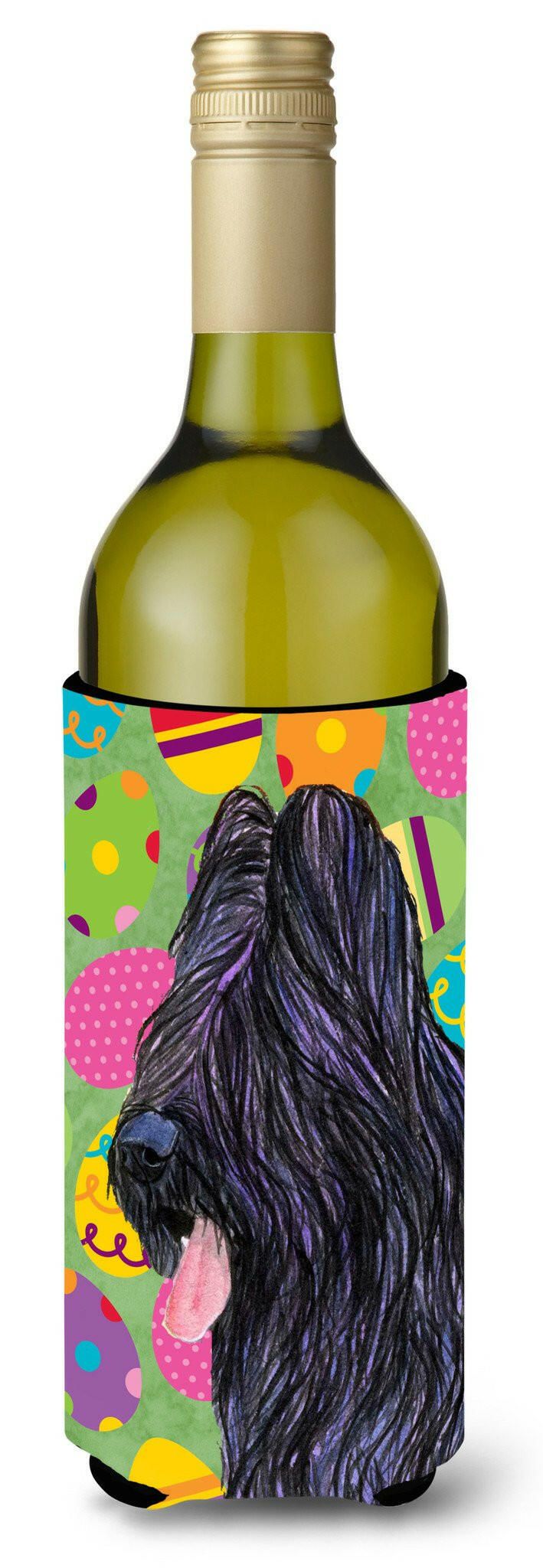 Briard Easter Eggtravaganza Wine Bottle Beverage Insulator Beverage Insulator Hugger by Caroline&#39;s Treasures