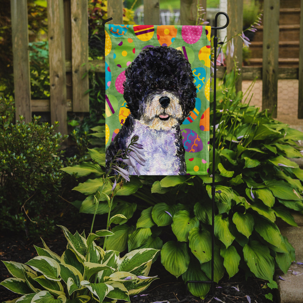 Portuguese Water Dog Easter Eggtravaganza Flag Garden Size  the-store.com.