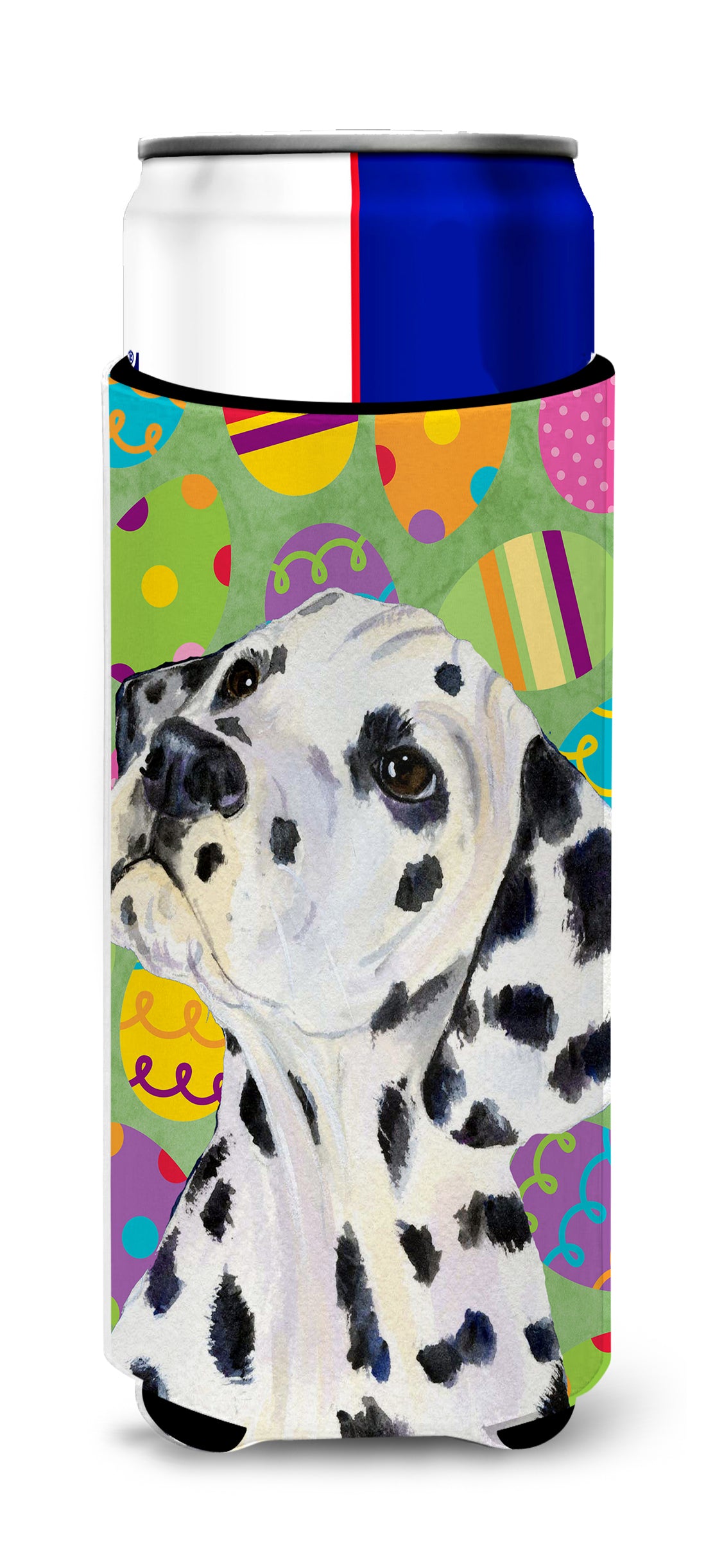 Dalmatian Easter Eggtravaganza Ultra Beverage Insulators for slim cans SS4837MUK.
