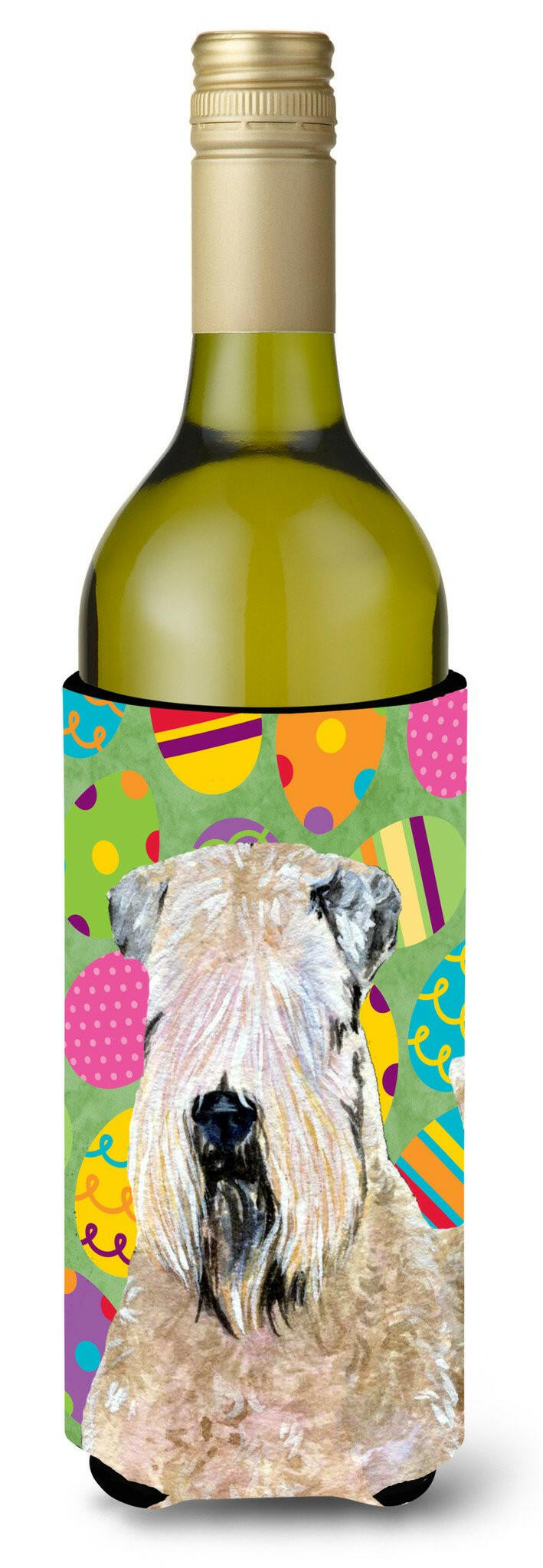 Wheaten Terrier Soft Coated Easter Eggtravaganza Wine Bottle Beverage Insulator Beverage Insulator Hugger by Caroline&#39;s Treasures