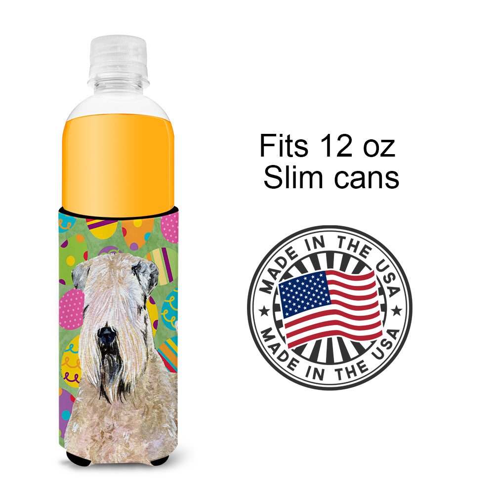 Wheaten Terrier Soft Coated Easter Eggtravaganza Ultra Beverage Insulators for slim cans SS4838MUK.