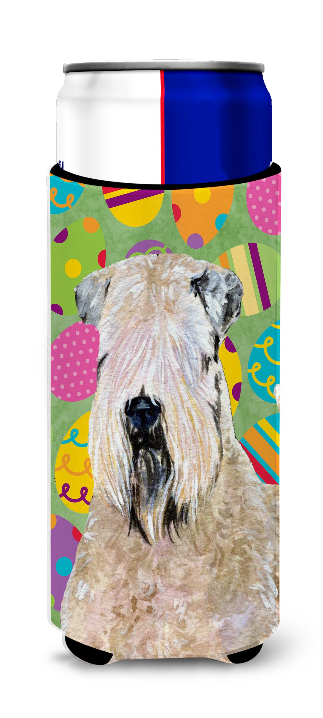 Wheaten Terrier Soft Coated Easter Eggtravaganza Ultra Beverage Insulators for slim cans SS4838MUK.