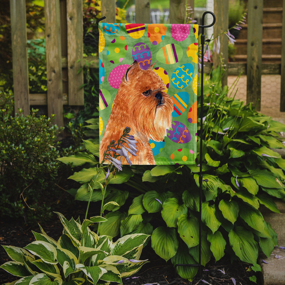 Brussels Griffon Easter Eggtravaganza Flag Garden Size  the-store.com.