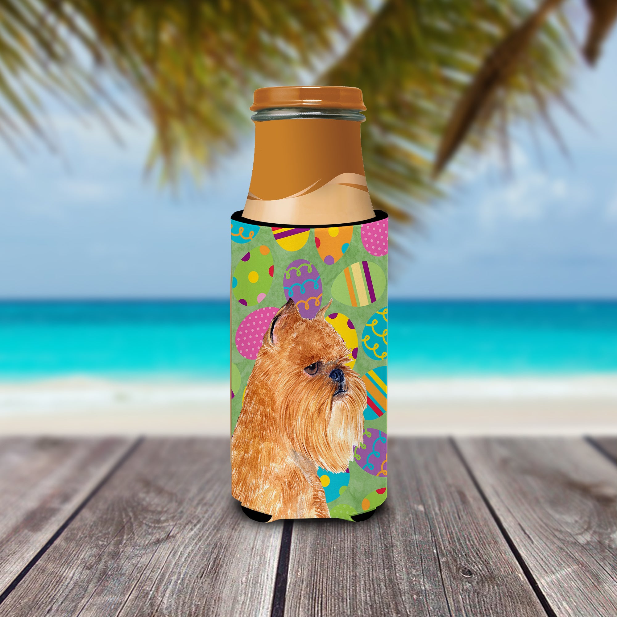 Brussels Griffon Easter Eggtravaganza Ultra Beverage Insulators for slim cans SS4839MUK.