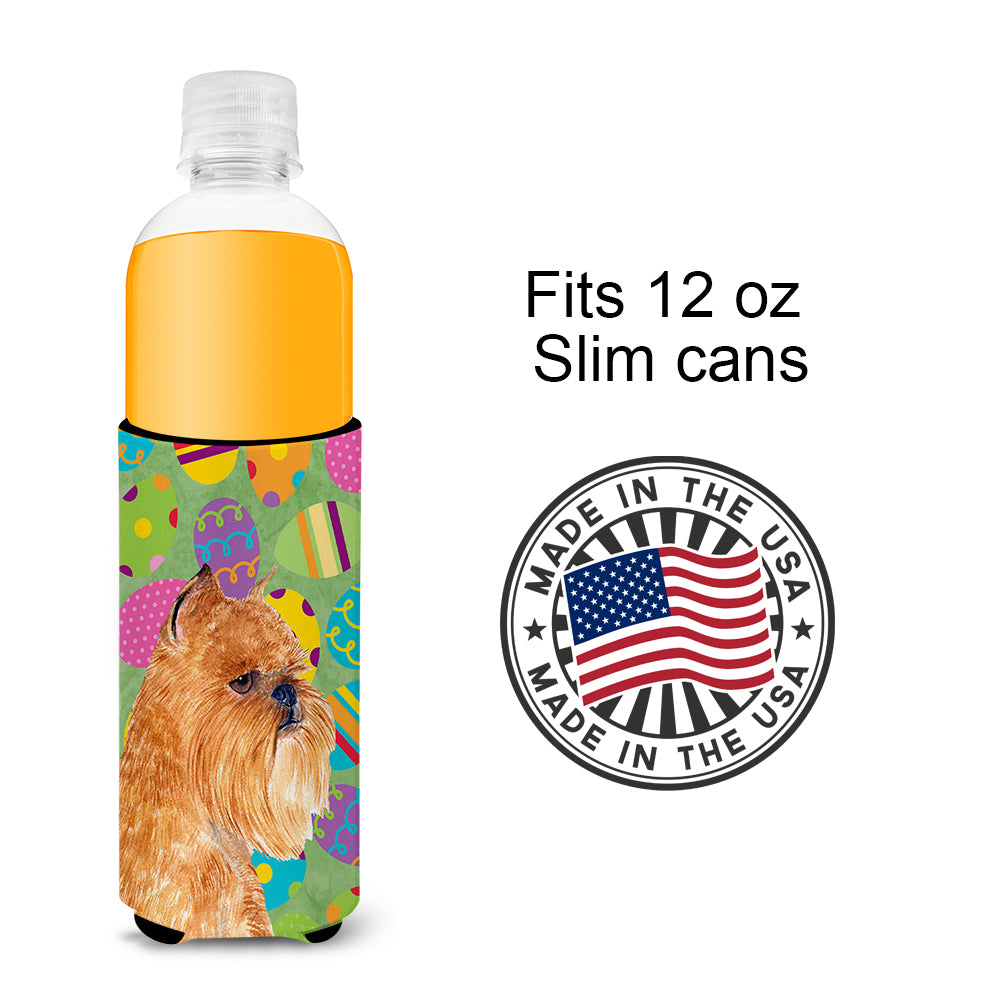 Brussels Griffon Easter Eggtravaganza Ultra Beverage Insulators for slim cans SS4839MUK