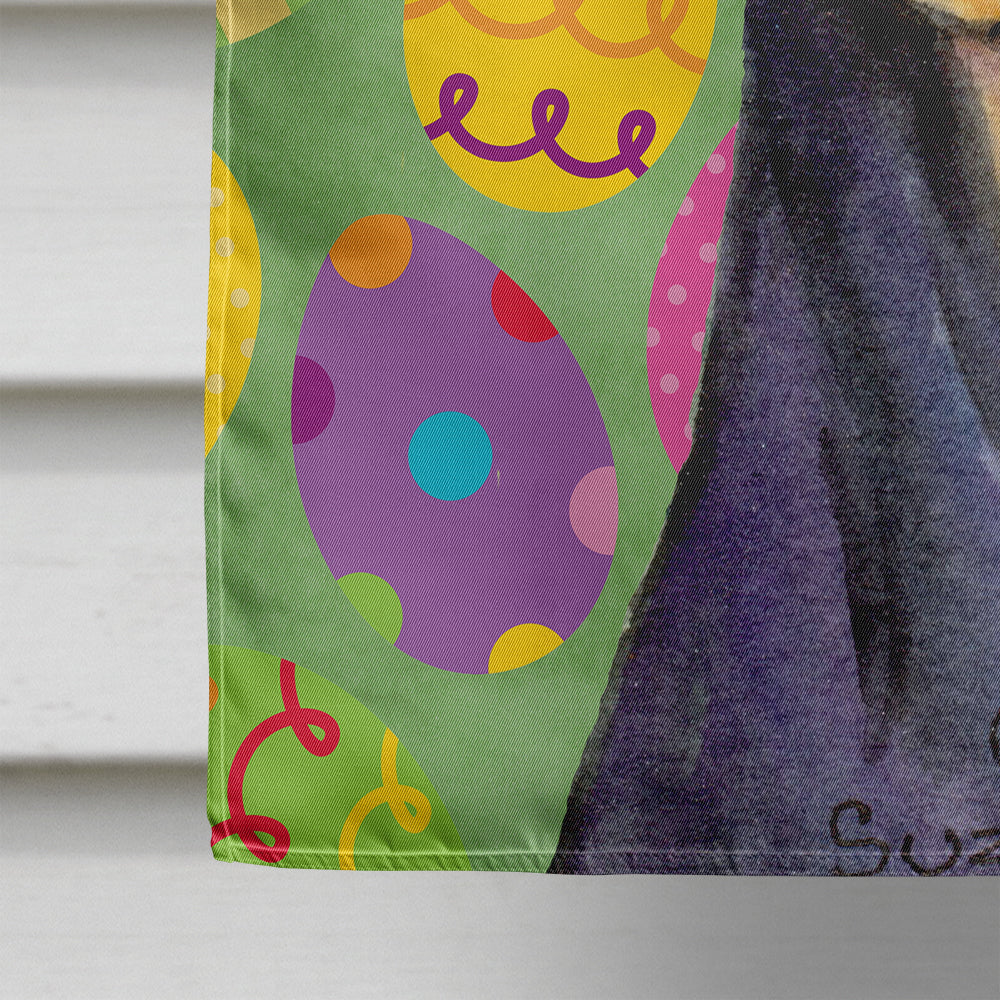 Doberman Easter Eggtravaganza Flag Canvas House Size