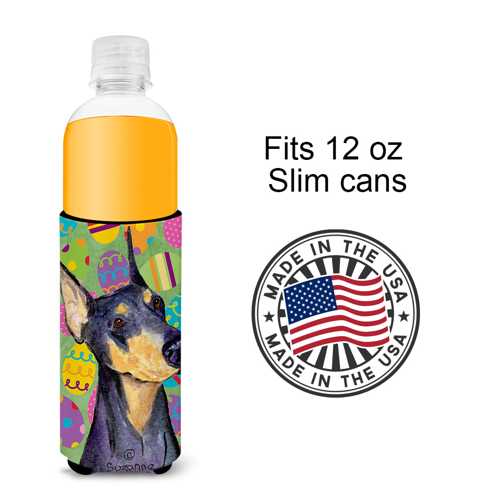 Doberman Easter Eggtravaganza Ultra Beverage Insulators for slim cans SS4840MUK.