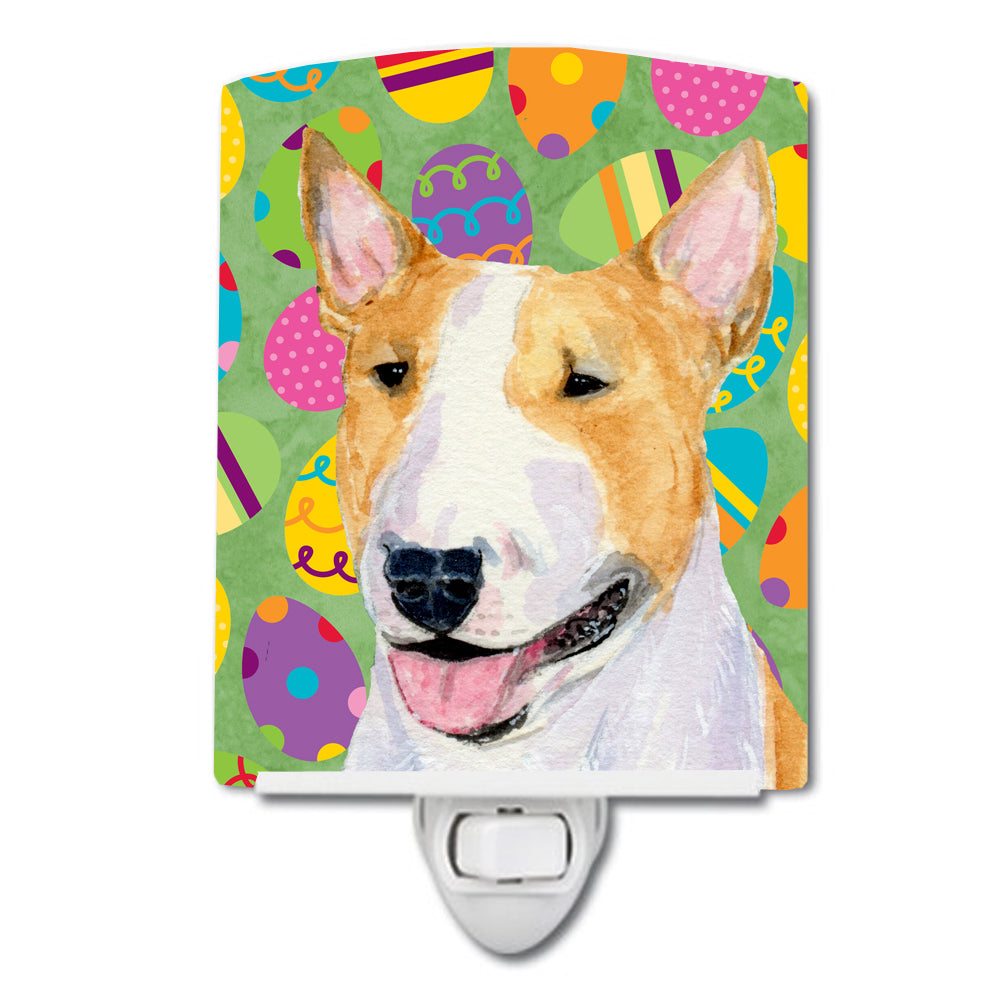Bull Terrier Easter Eggtravaganza Ceramic Night Light SS4841CNL - the-store.com