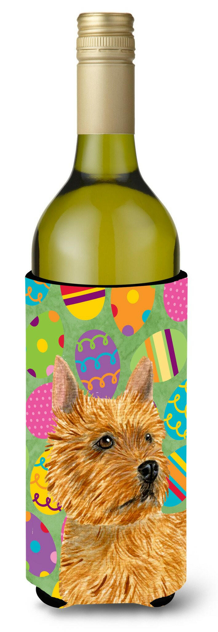 Norwich Terrier Easter Eggtravaganza Wine Bottle Beverage Insulator Beverage Insulator Hugger by Caroline&#39;s Treasures