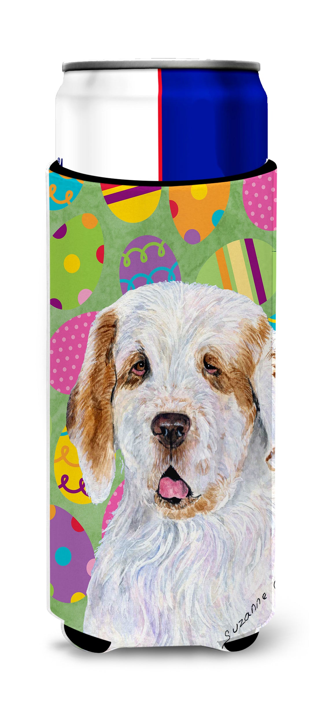 Clumber Spaniel Easter Eggtravaganza Ultra Beverage Insulators for slim cans SS4845MUK