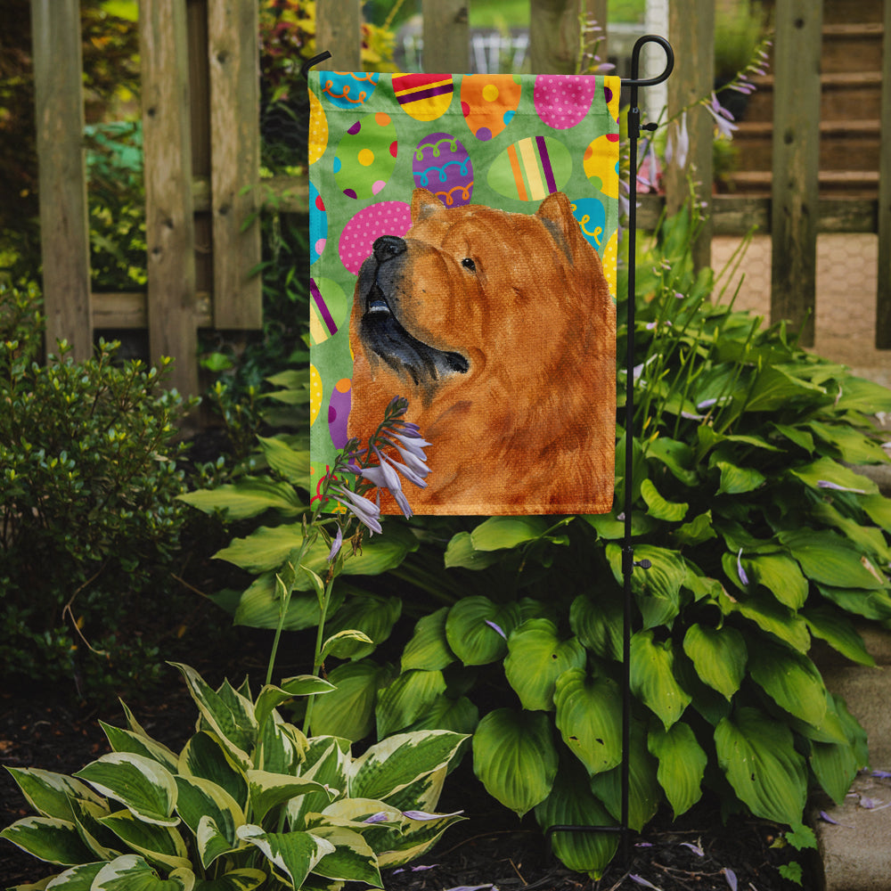 Chow Chow Easter Eggtravaganza Flag Garden Size  the-store.com.