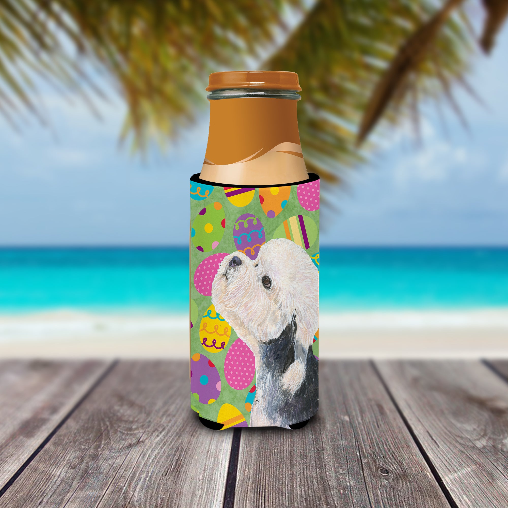 Dandie Dinmont Terrier Easter Eggtravaganza Ultra Beverage Insulators for slim cans SS4848MUK.