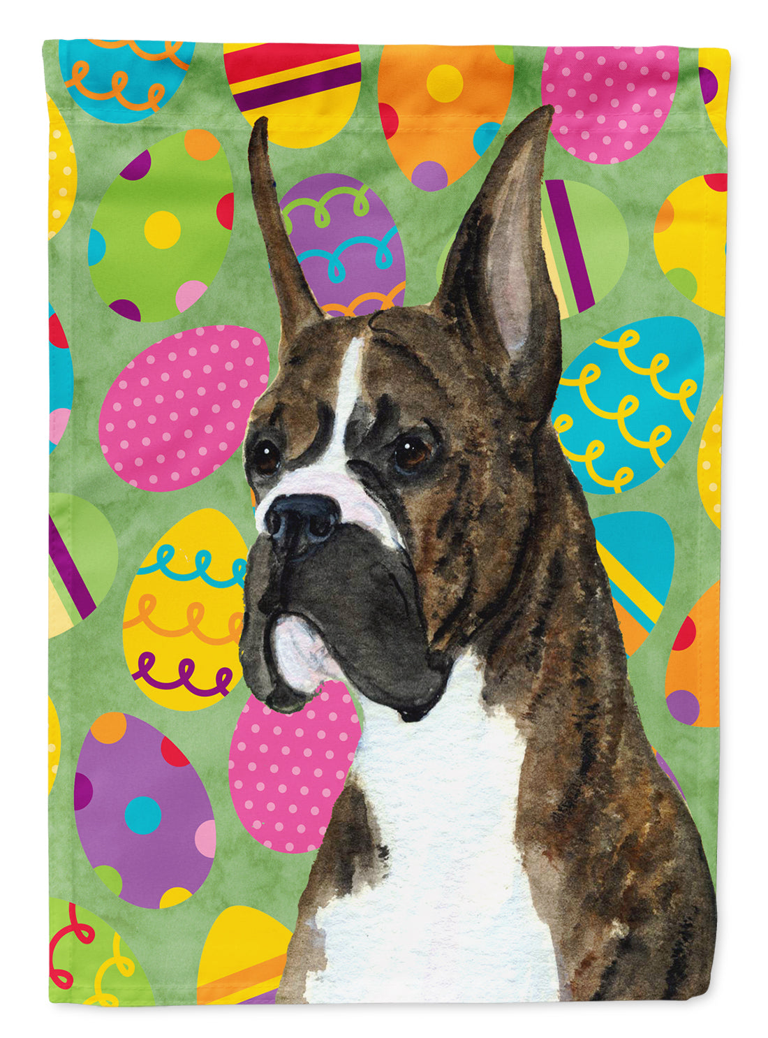 Boxer Easter Eggtravaganza Flag Canvas House Size  the-store.com.