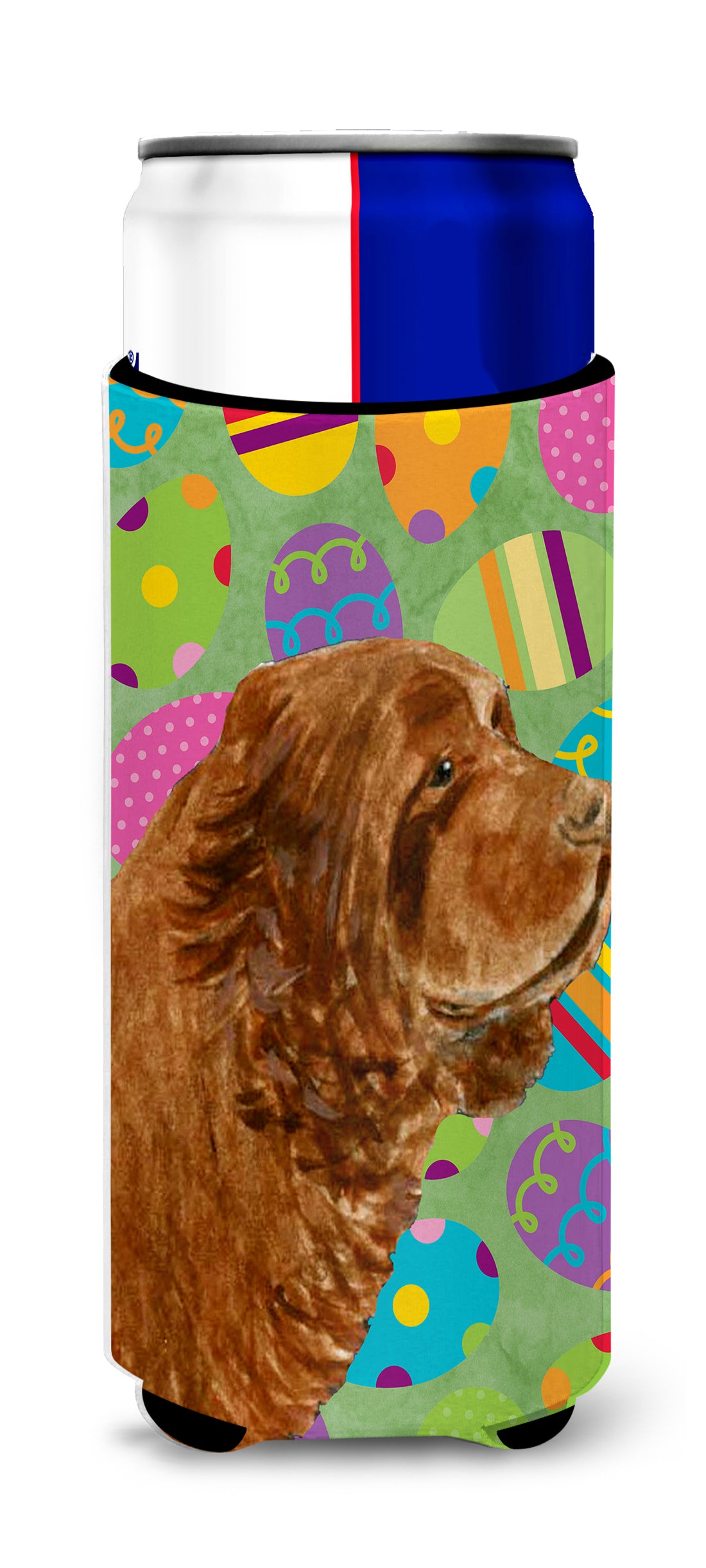 Sussex Spaniel Easter Eggtravaganza Ultra Beverage Insulators for slim cans SS4855MUK.