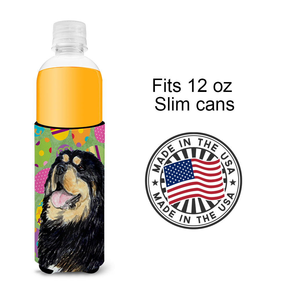 Tibetan Mastiff Easter Eggtravaganza Ultra Beverage Insulators for slim cans SS4857MUK.