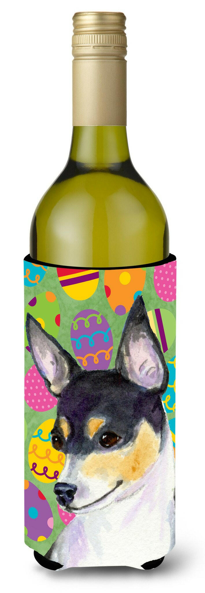 Chihuahua Easter Eggtravaganza Wine Bottle Beverage Insulator Beverage Insulator Hugger SS4863LITERK by Caroline's Treasures