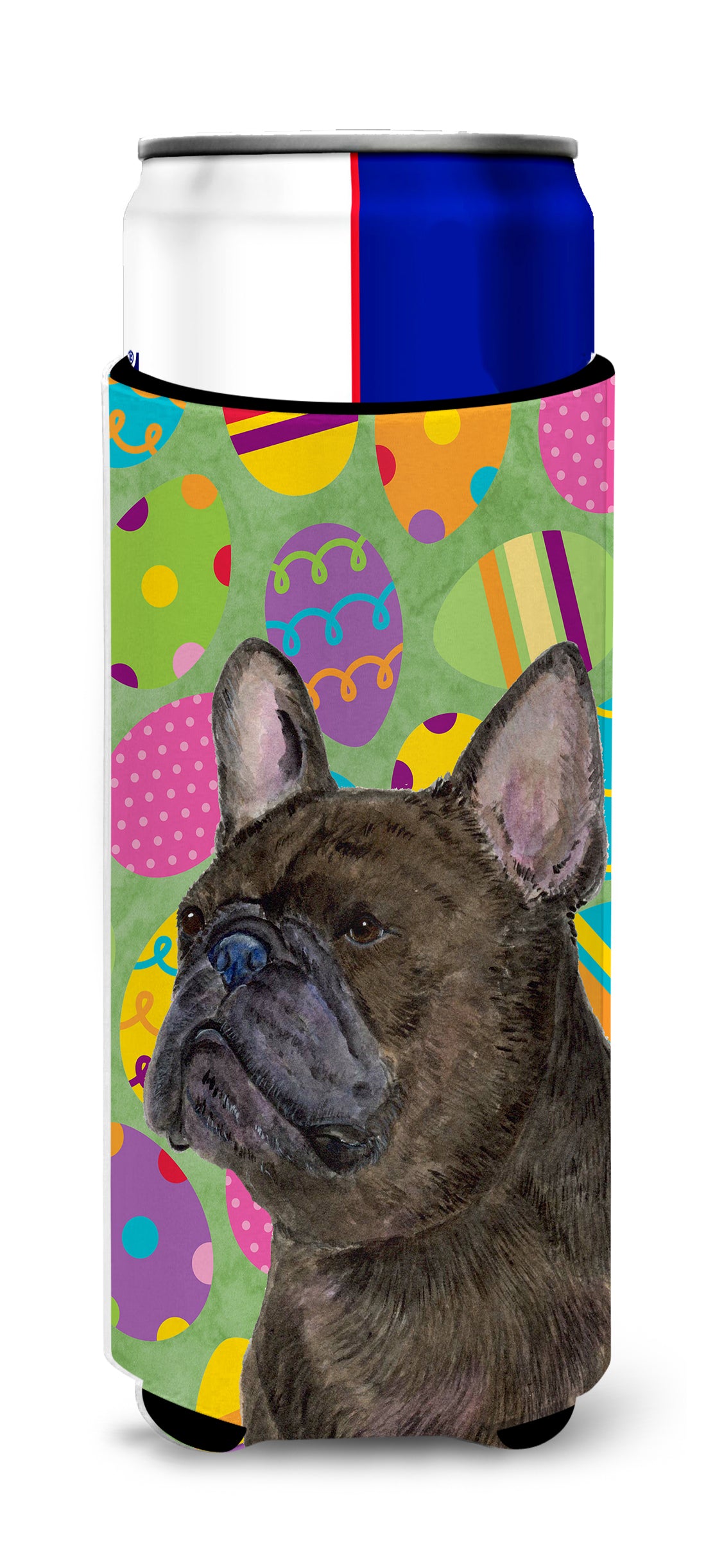 French Bulldog Easter Eggtravaganza Ultra Beverage Insulators for slim cans SS4864MUK.