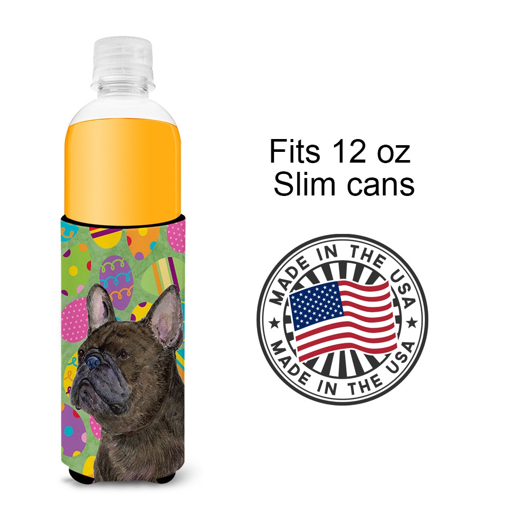 French Bulldog Easter Eggtravaganza Ultra Beverage Insulators for slim cans SS4864MUK.