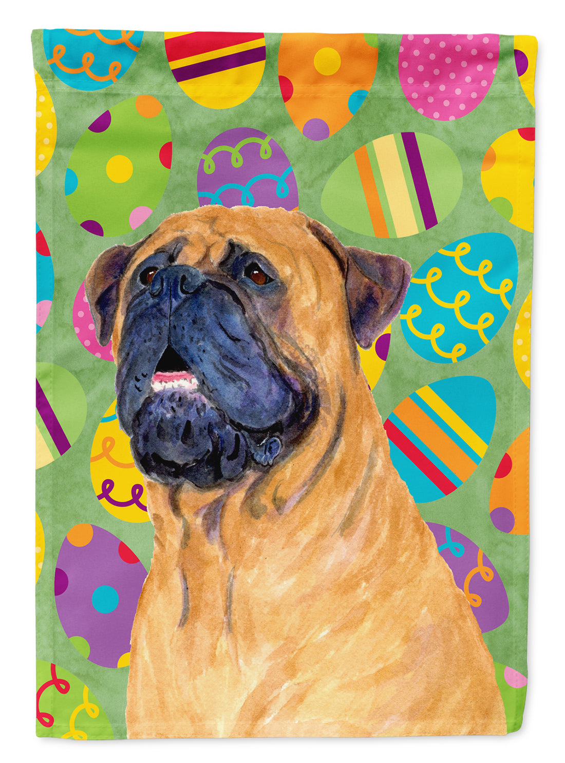 Mastiff Easter Eggtravaganza Flag Canvas House Size  the-store.com.