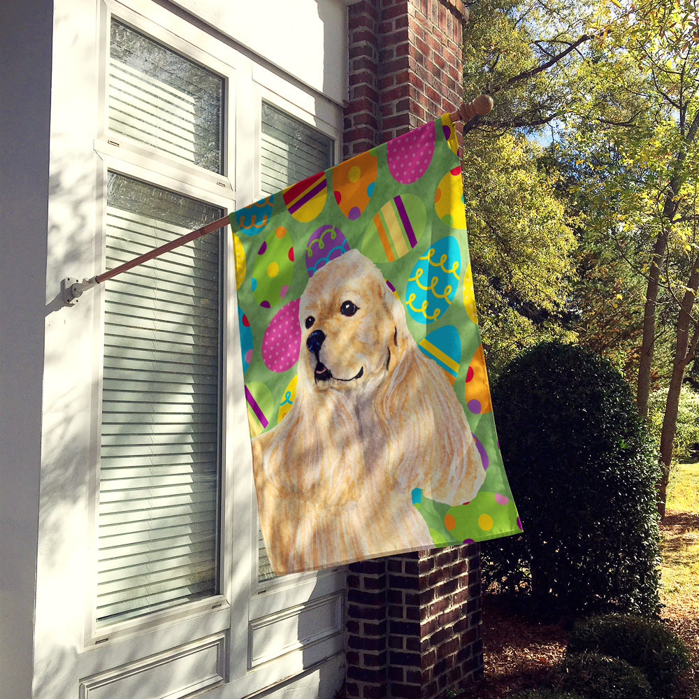 Cocker Spaniel Easter Eggtravaganza Flag Canvas House Size  the-store.com.
