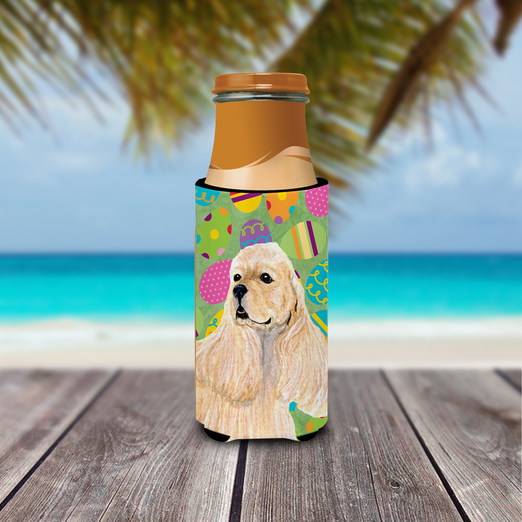 Cocker Spaniel Easter Eggtravaganza Ultra Beverage Insulators for slim cans SS4867MUK