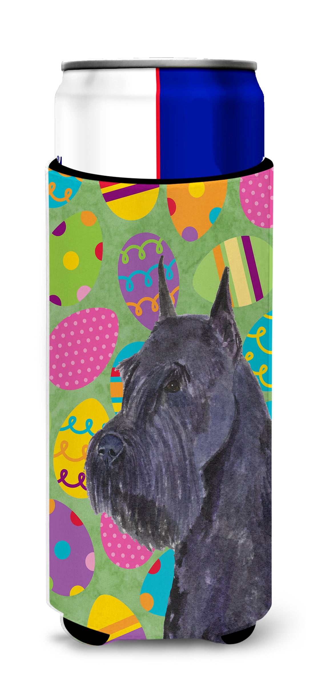 Schnauzer Easter Eggtravaganza Ultra Beverage Insulators for slim cans SS4868MUK.