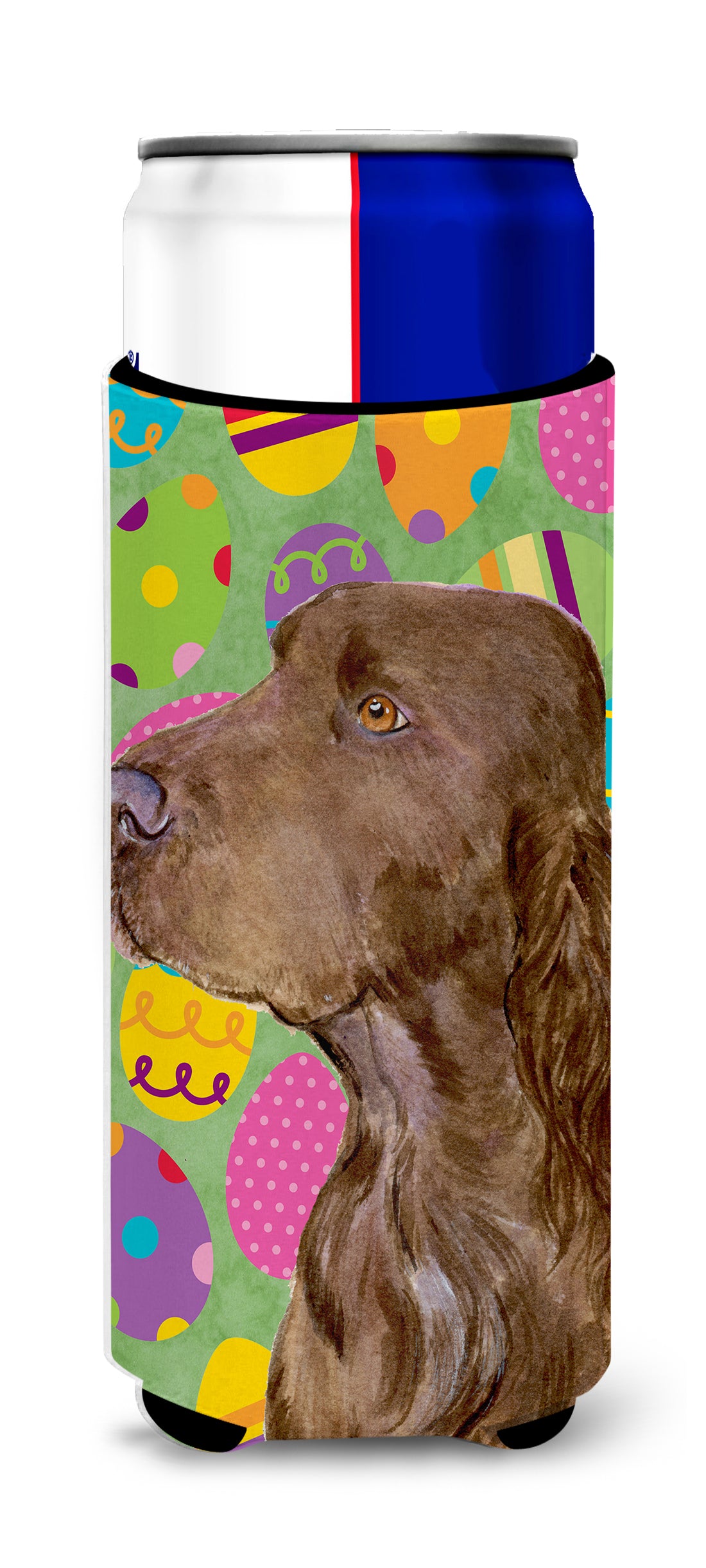 Field Spaniel Easter Eggtravaganza Ultra Beverage Insulators for slim cans SS4870MUK