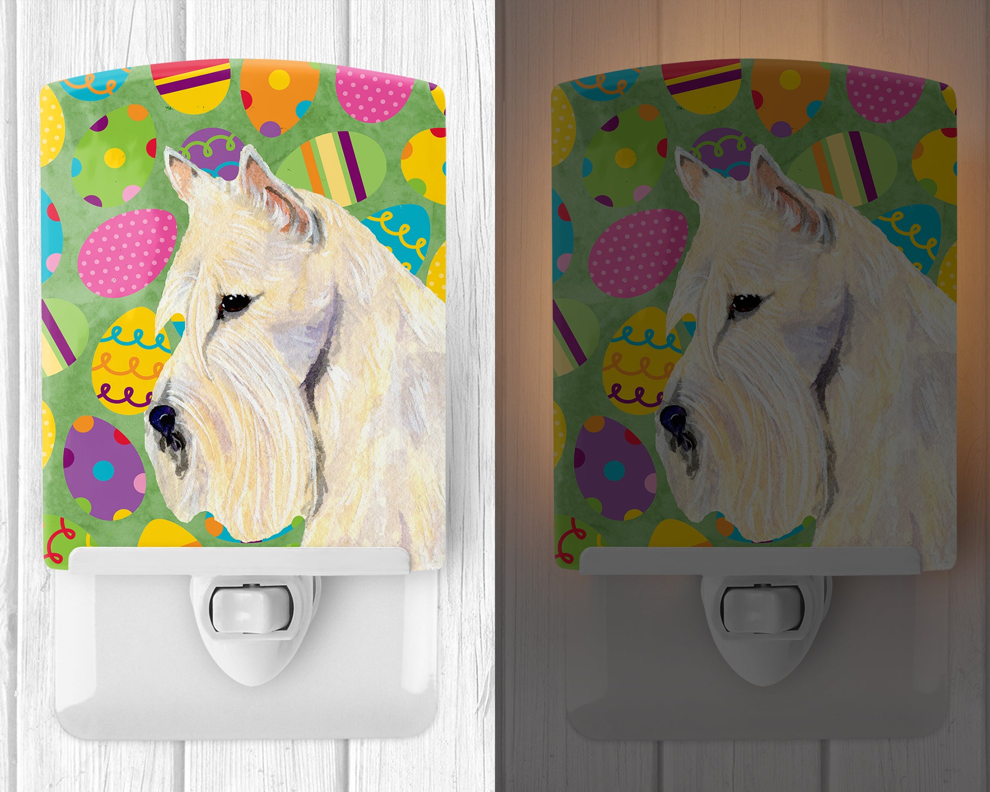 Scottish Terrier Easter Eggtravaganza Ceramic Night Light SS4875CNL - the-store.com