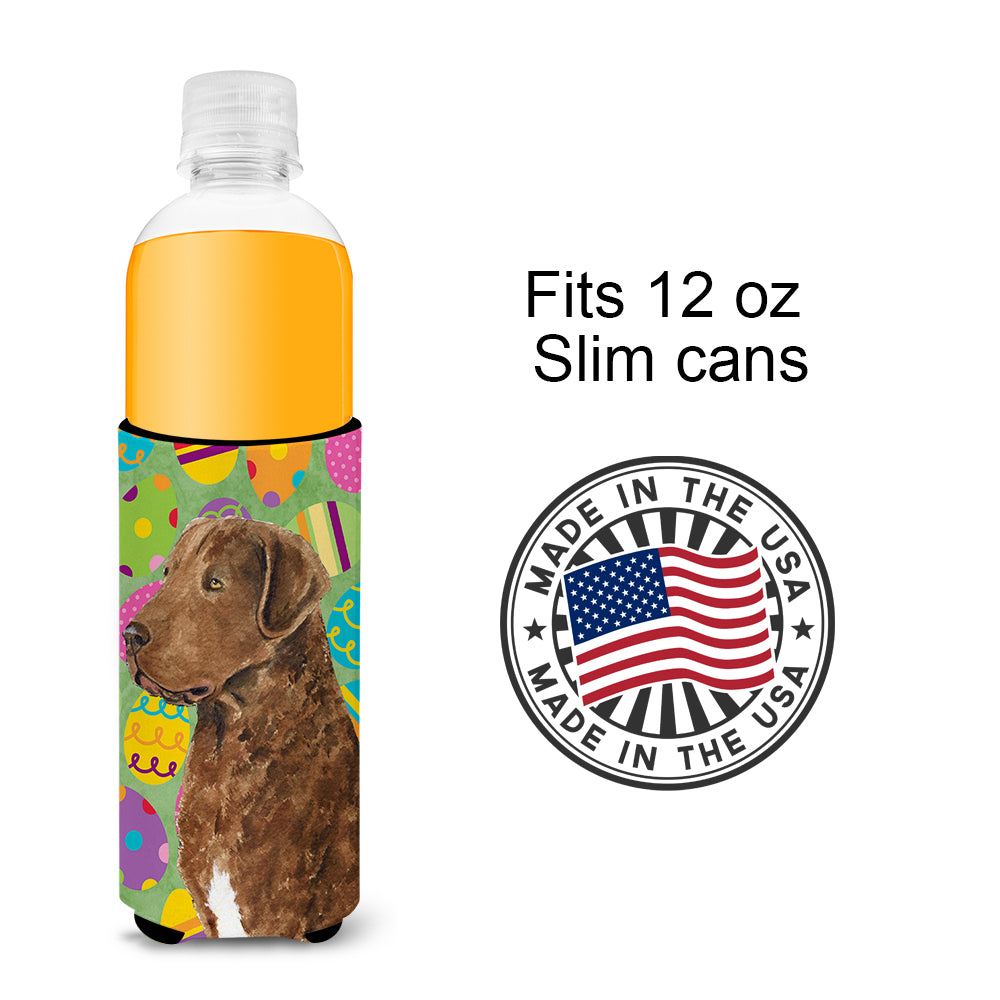 Chesapeake Bay Retriever Easter Eggtravaganza Ultra Beverage Insulators for slim cans SS4876MUK.