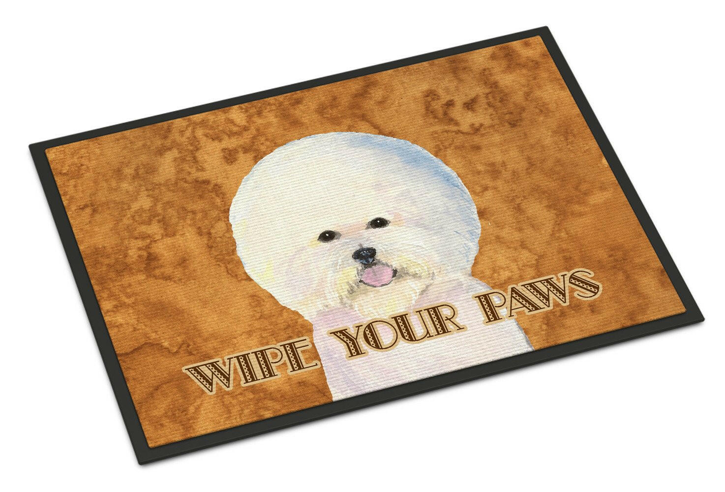 Bichon Frise Wipe your Paws Indoor or Outdoor Mat 24x36 SS4878JMAT - the-store.com