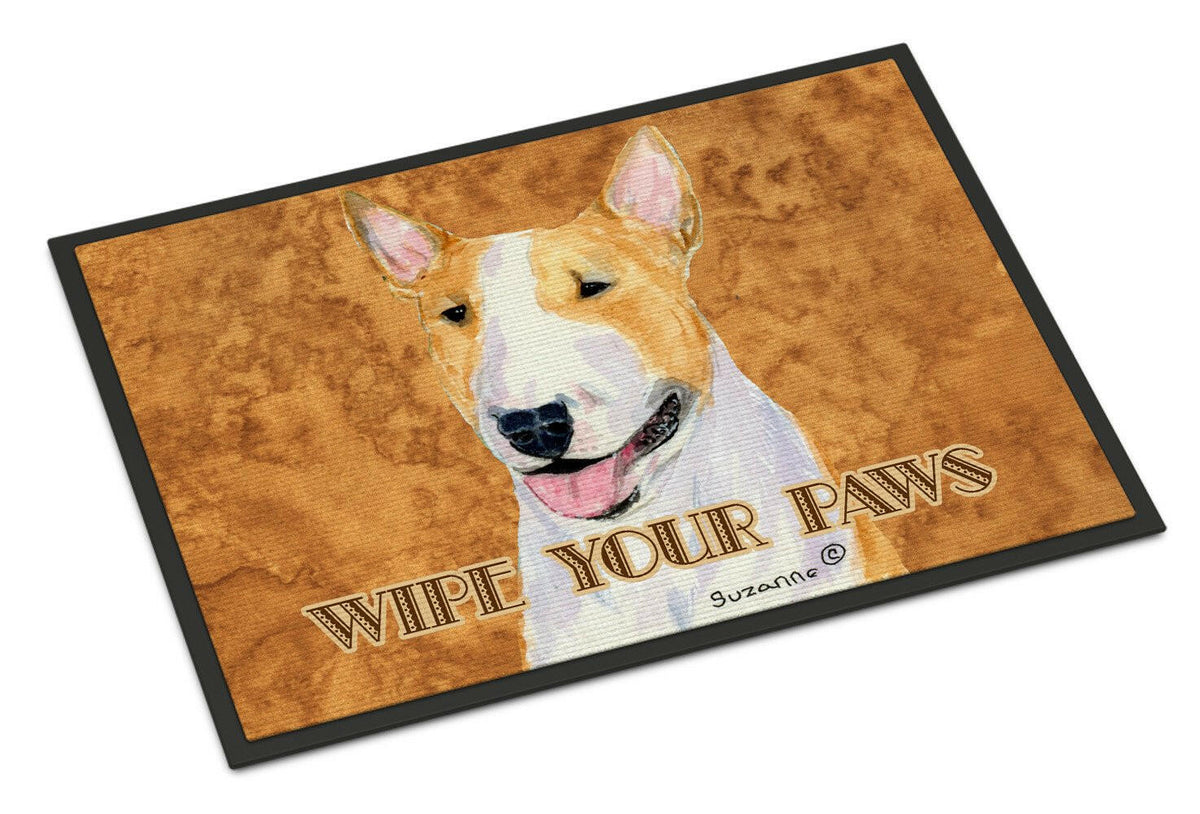 Bull Terrier Wipe your Paws Indoor or Outdoor Mat 24x36 SS4890JMAT - the-store.com