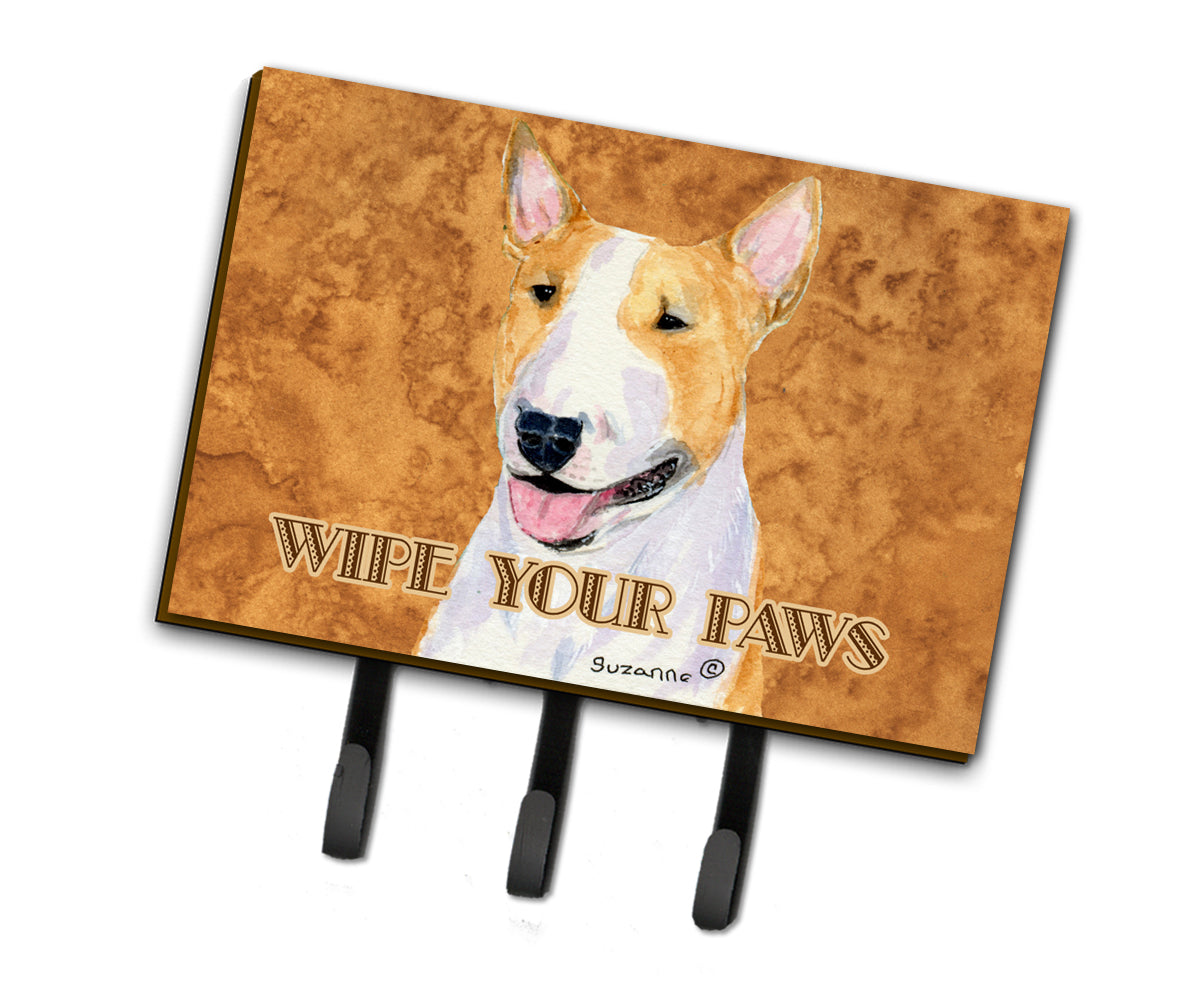 Bull Terrier Wipe your Paws Leash or Key Holder