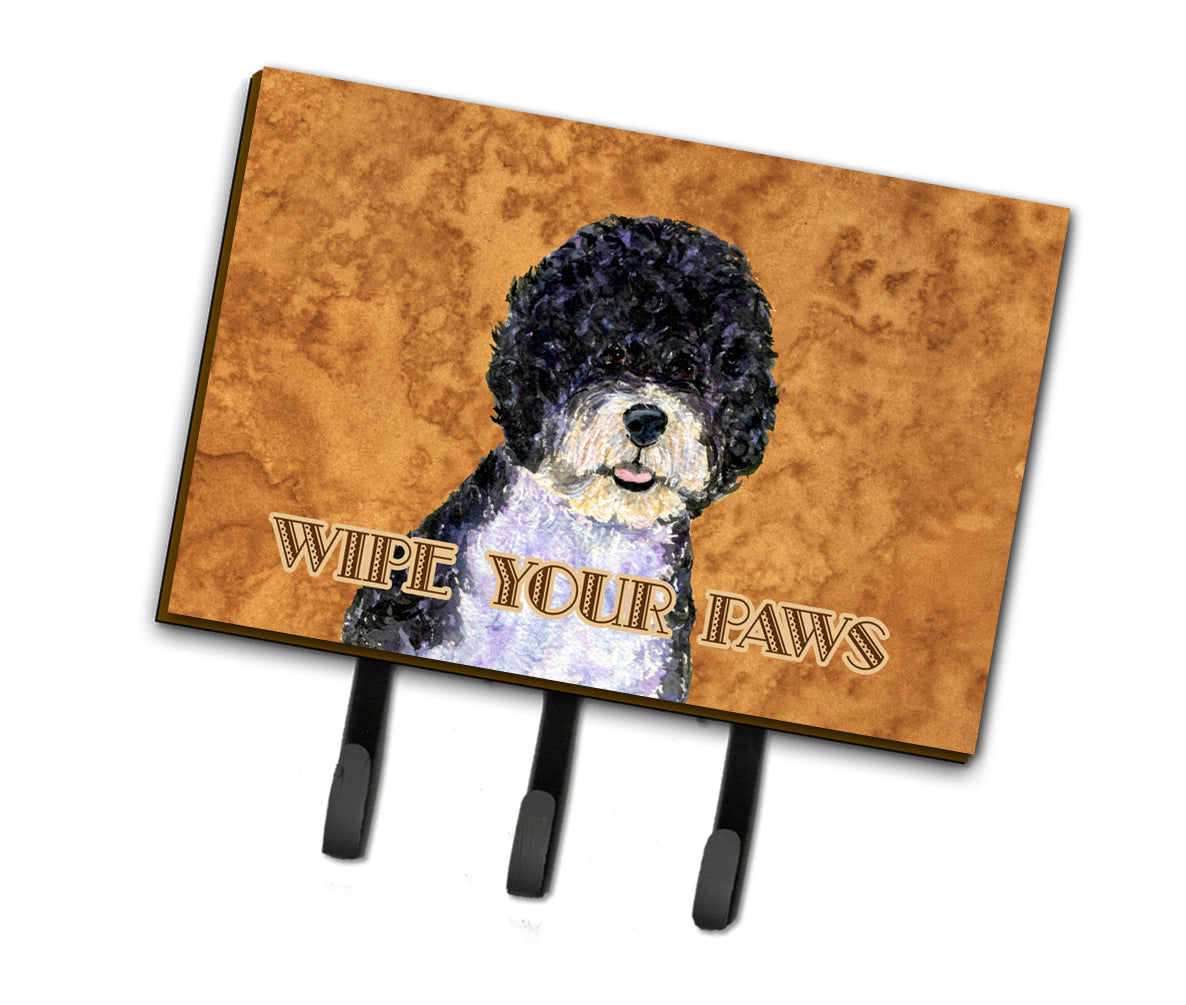 Portuguese Water Dog Wipe your Paws Leash or Key Holder