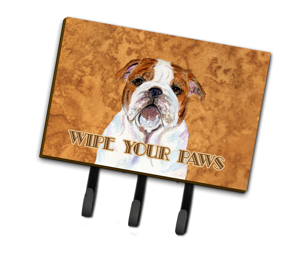 Bulldog English Wipe your Paws Leash or Key Holder  the-store.com.