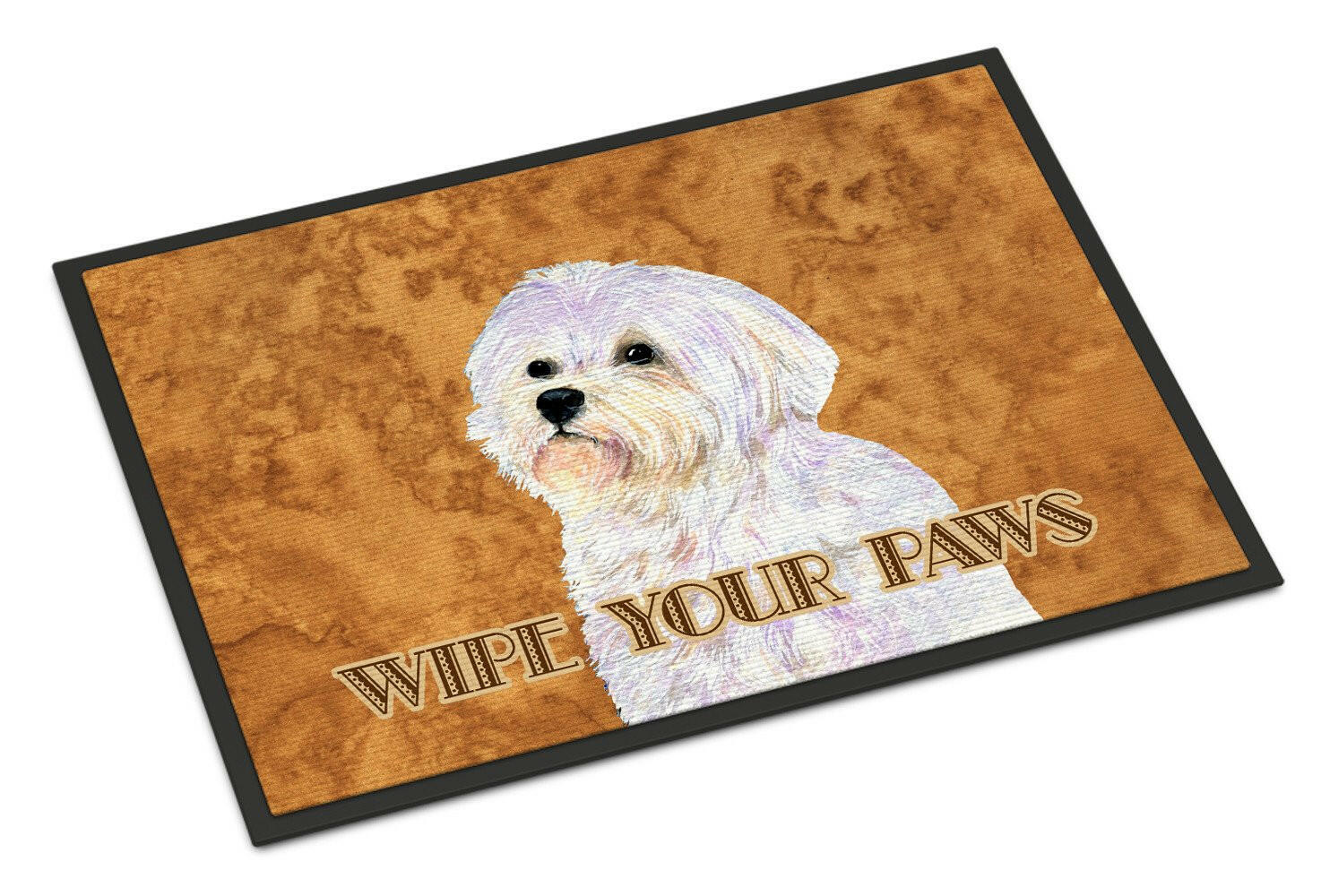 Puppy Cut Maltese Wipe your Paws Indoor or Outdoor Mat 24x36 SS4898JMAT - the-store.com