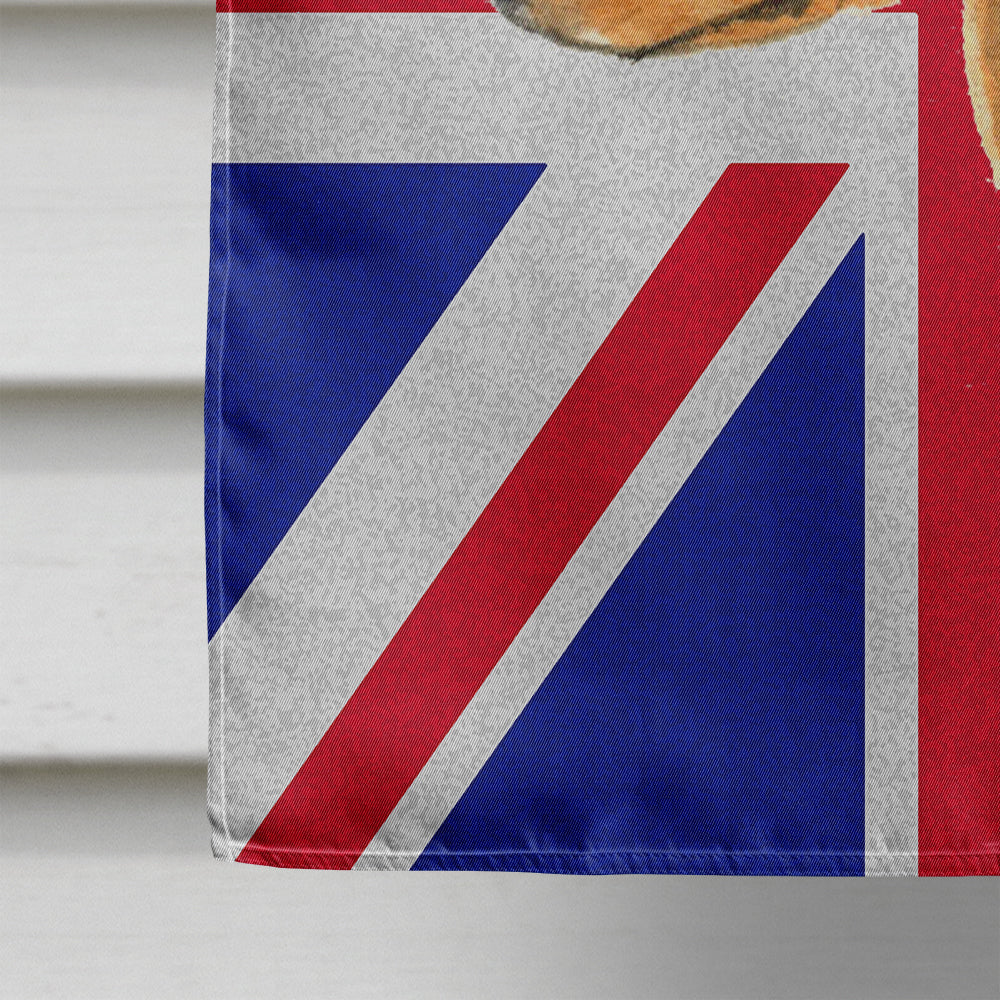 Min Pin with English Union Jack British Flag Flag Canvas House Size SS4908CHF  the-store.com.