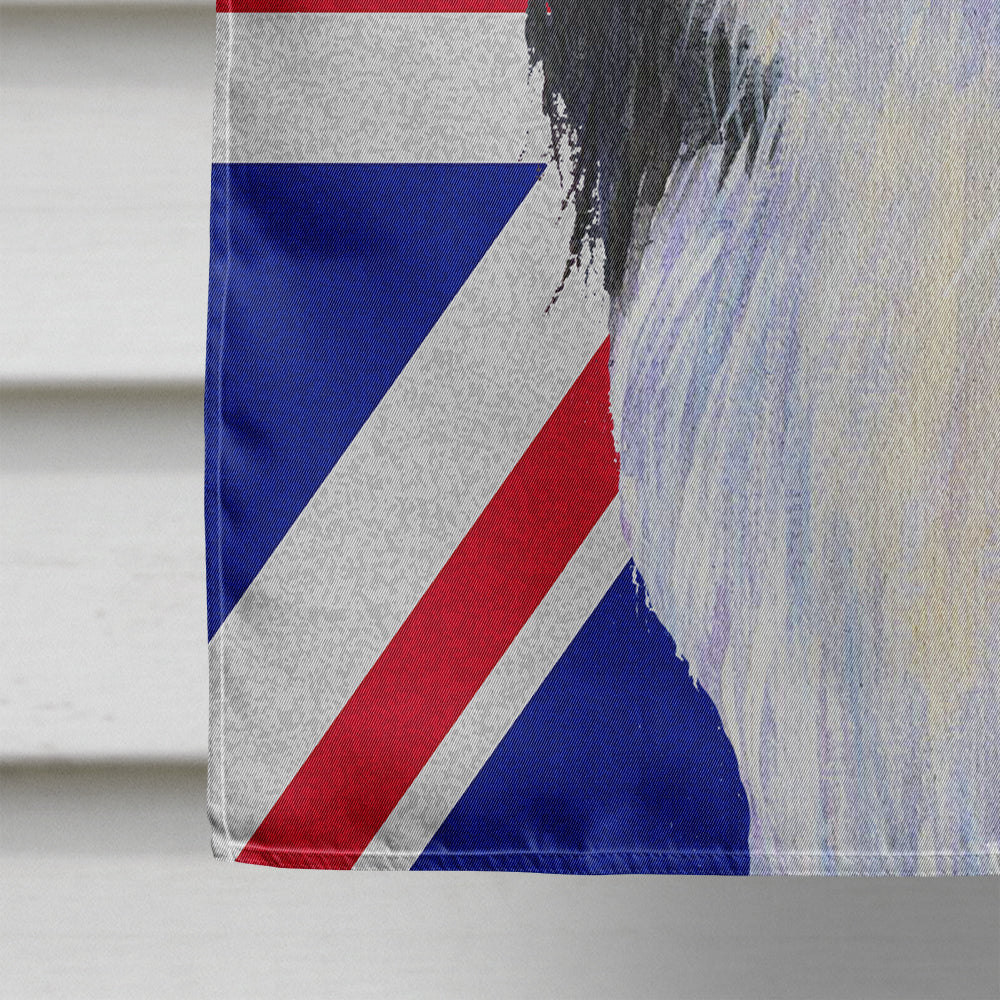 Japanese Chin with English Union Jack British Flag Flag Canvas House Size SS4909CHF  the-store.com.