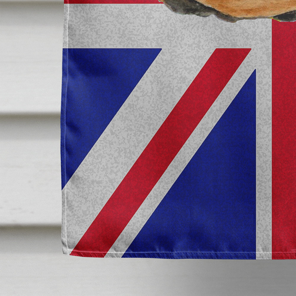 Doberman with English Union Jack British Flag Flag Canvas House Size SS4910CHF  the-store.com.