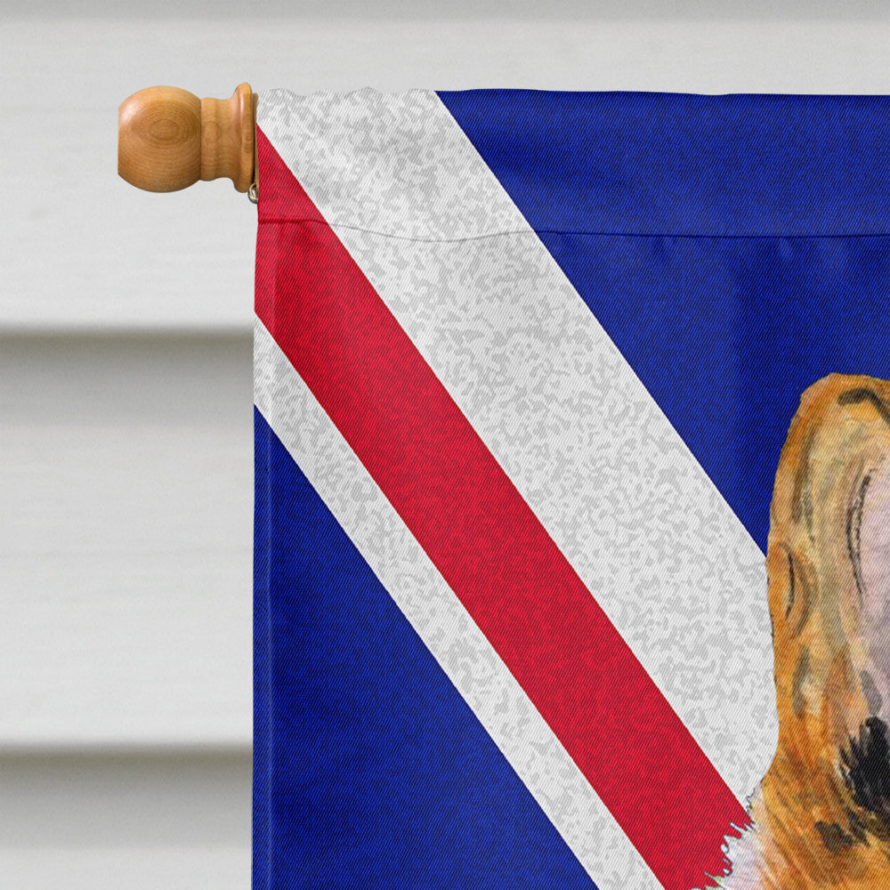 Collie Smooth with English Union Jack British Flag Flag Canvas House Size SS4912CHF  the-store.com.