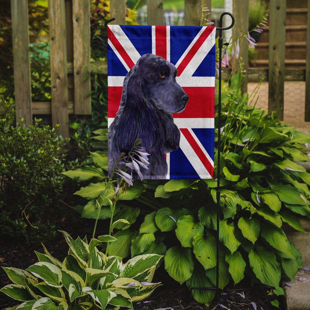 Cocker Spaniel with English Union Jack British Flag Flag Garden Size SS4913GF  the-store.com.
