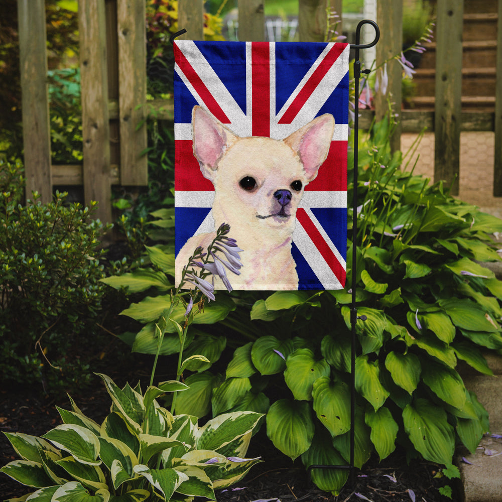 Chihuahua with English Union Jack British Flag Flag Garden Size SS4914GF  the-store.com.